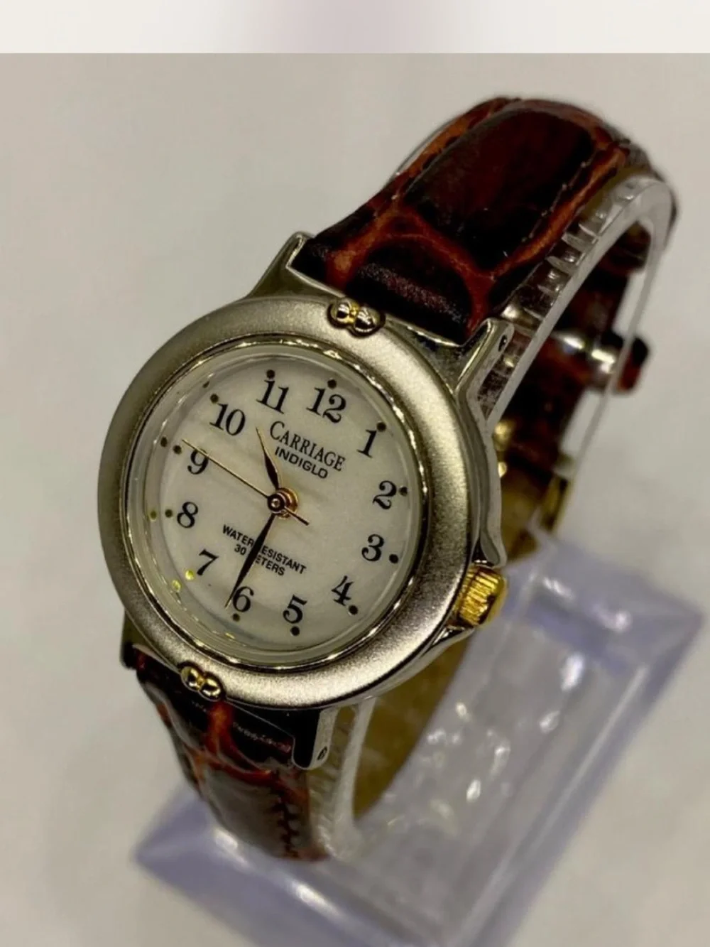 Carriage *^*^ Ladies “ Luxury Timex ^^^ Tan Leather Strap Watch *^*
